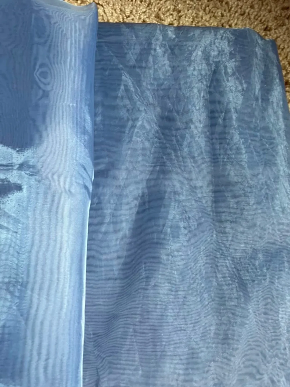 IKEA Set Blue Sheer Curtain Panel